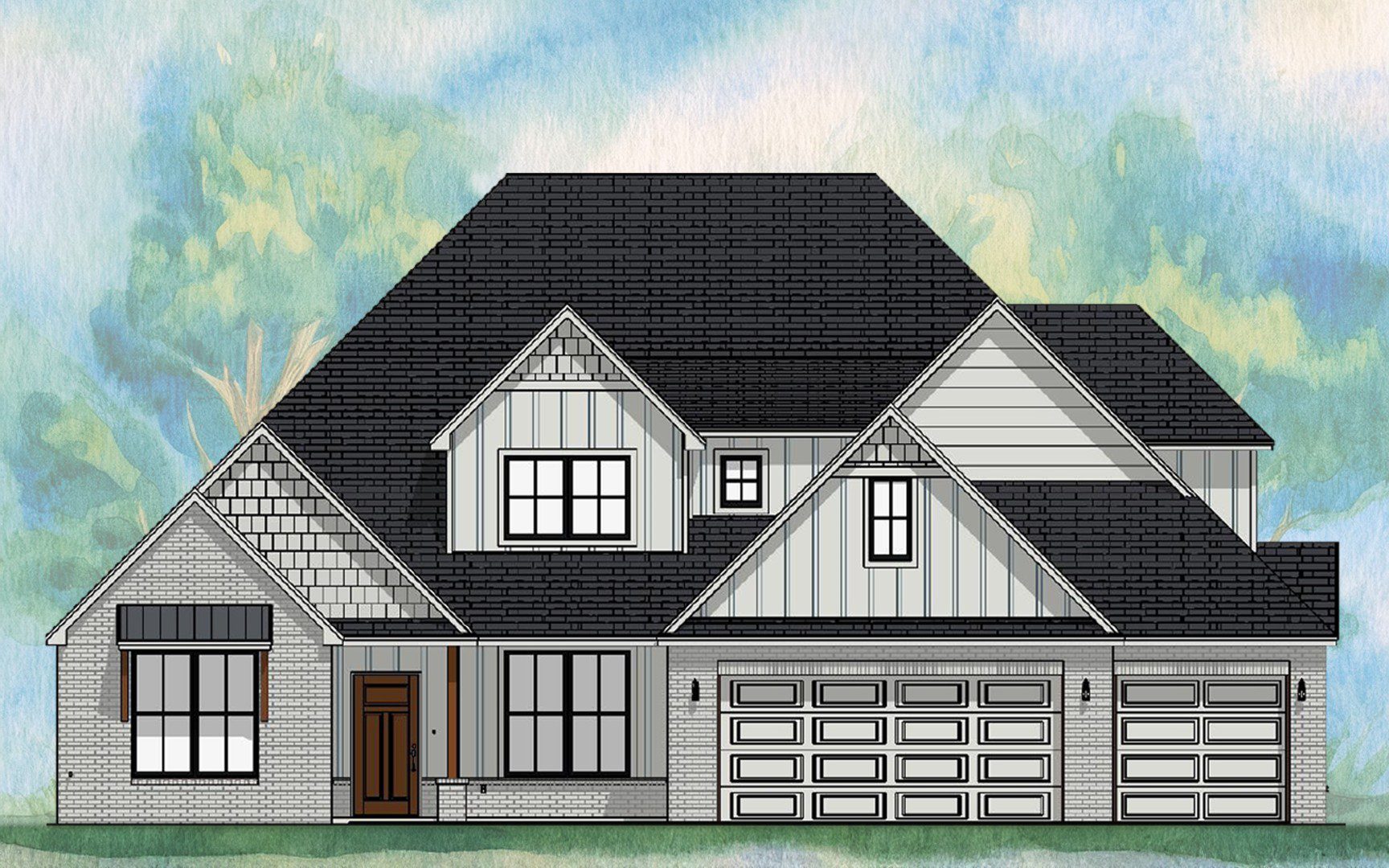 Camelot Enhanced CYP Elevation B (1920x1080) V25.1 Home Builders Tyler TX Lion's Reach Homes