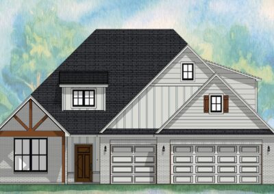 Windsor Elevated PIP Elevation B (1920x1080) V25.1 Home Builders Tyler TX Lion's Reach Homes