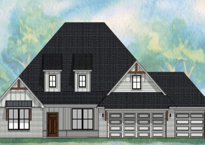 Oxford R31 Elevation B (1920x1080) V25.1 Home Builders Tyler TX Lion's Reach Homes