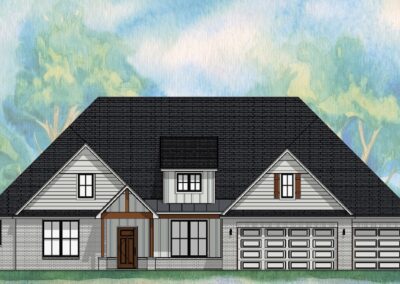 Cambridge SE1 Elevation B (1920x1080) V25.1 Home Builders Tyler TX Lion's Reach Homes