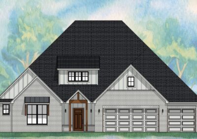 Sherwood VA1 Elevation B (1920x1080) V25.1 Home Builders Tyler TX Lion's Reach Homes